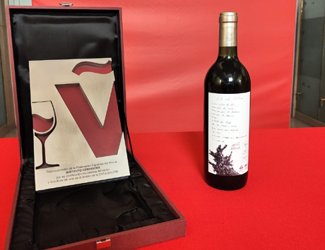 Un reserva del 91 continuará su crianza en la Caja de las Letras del Instituto Cervantes en homenaje a la cultura del vino